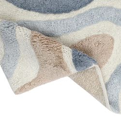 Коврик для ванной Flow серо-синего цвета из коллекции Ethnic