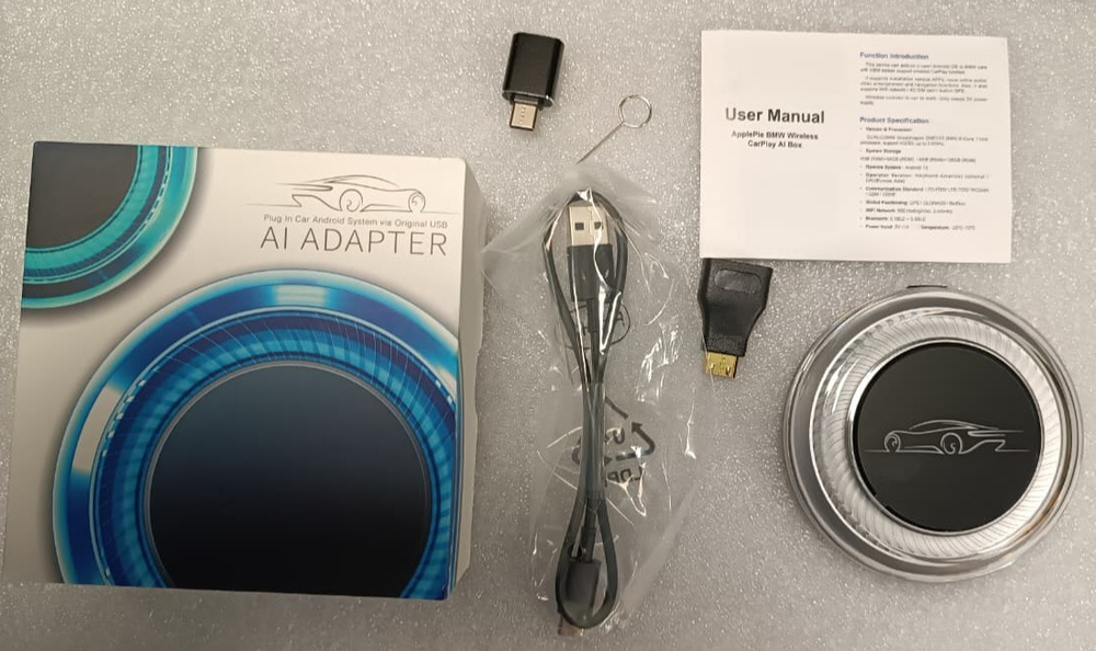 Мультимедиа блок для BMW 2019+ со штатным беспроводным CarPlay - Carmedia ASR-V423W на Android 13, 8-ядер, 8/256ГБ, 4G SIM-слот, простое подключение