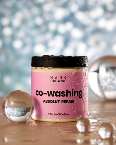 Ковошинг-реконструктор Nano Organic для мытья окрашенных и поврежденных волос "Absolut Repair", 250 мл