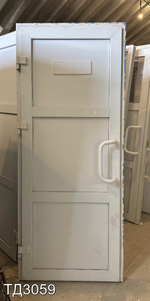 Дверь пластиковая входная Б/У 2040(в) x 850(ш)