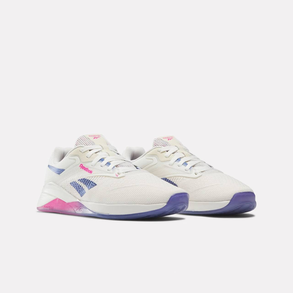 Кроссовки женские Reebok Nano X4 (Бело-Синие)