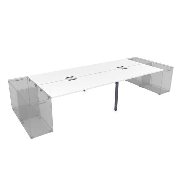 СТБД-П.979 Стол системы БЕНЧ на 4 рабочих места, приставной (2800*1435*750)