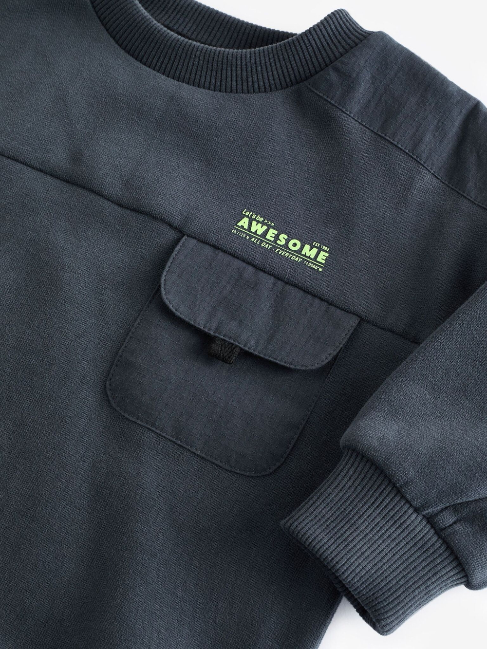 Лонгслив и джоггеры в комплекте для мальчика Next 609-514, Темно-серый