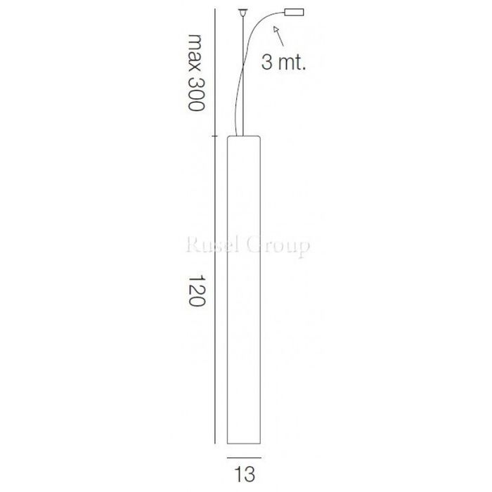 Подвесной светильник Vistosi TUBES SP 120 D1