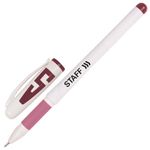 Ручки гелевые с грипом STAFF "Manager" GP-198, НАБОР 10 ЦВЕТОВ, корпус белый, узел 0,5 мм, линия письма 0,35 мм, 142808