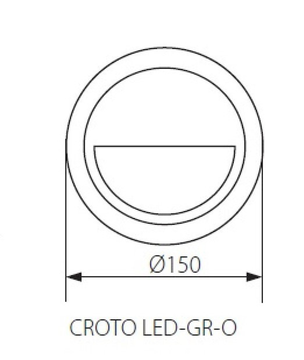 Подсветка ступеней лестницы на улице KANLUX CROTO LED-GR-O 6500к 1W