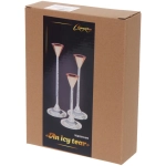 Подсвечники «AN ICY TEAR» 7*7*15/18/20 см (набор 3 шт), Прозрачный/золото