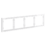 Рамка пластиковая VOLTUM S70 на 4 поста, (белый глянцевый)