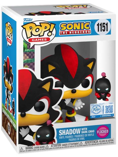 Фигурка Funko POP! Games Sonic the Hedgehog Shadow with Dark Chao (FL) (Exc) (1151) 91752 / Фигурка Фанко ПОП! по мотивам серии игр "Соник", Шэдоу