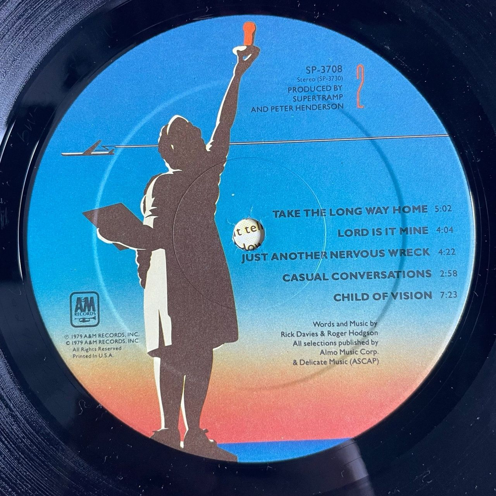 Винтажная виниловая пластинка LP Supertramp Breakfast In America (USA 1979)