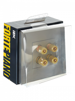 FORTE&PIANO Аудиорозетка 4-местная FP539 сталь IEK