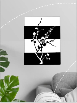 Картина по номерам черно-белая