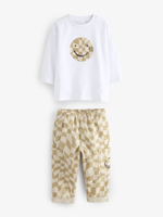 Лонгслив и брюки в комплекте для мальчика Next B40-159, Бежевый