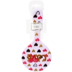 Расческа массажная круглая форма «КОЛЛЕКЦИЯ ИМАНИ - АМОР», микс 4 дизайна, 22*10см (PVC подвес)