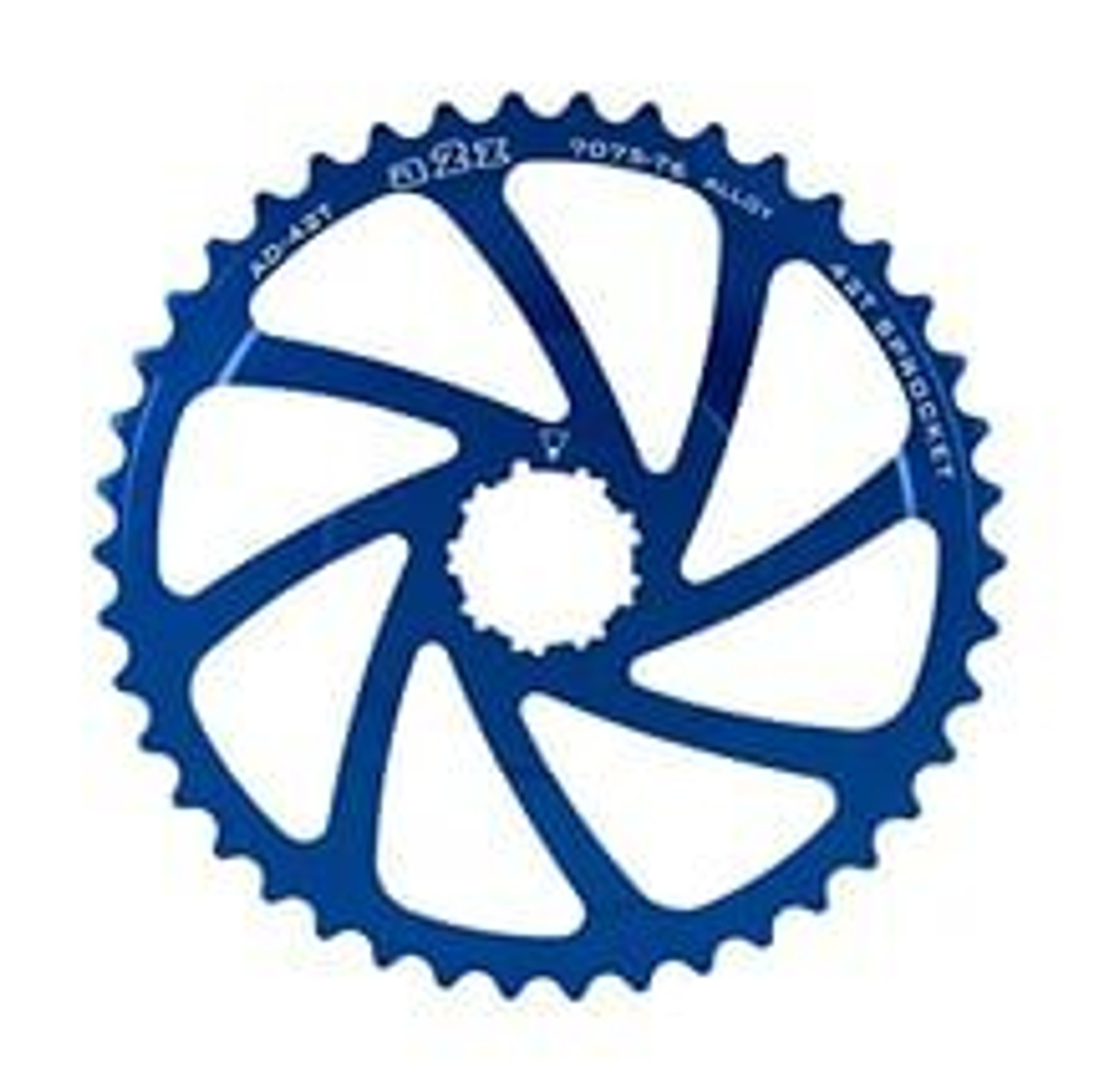 Комплект расширения A2Z кассеты Shimano 10 ск., 7075-t6 42T, blue