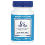 The Vitamin Shoppe, Витамин B12, 1000 мкг, 100 пастилок