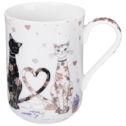 КРУЖКА LEFARD "ЛАВАНДОВЫЕ КОТЫ" 330 МЛ (КОР=24ШТ.)