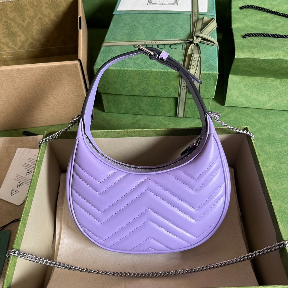 Gucci Marmont Half Moon Shaped Bag