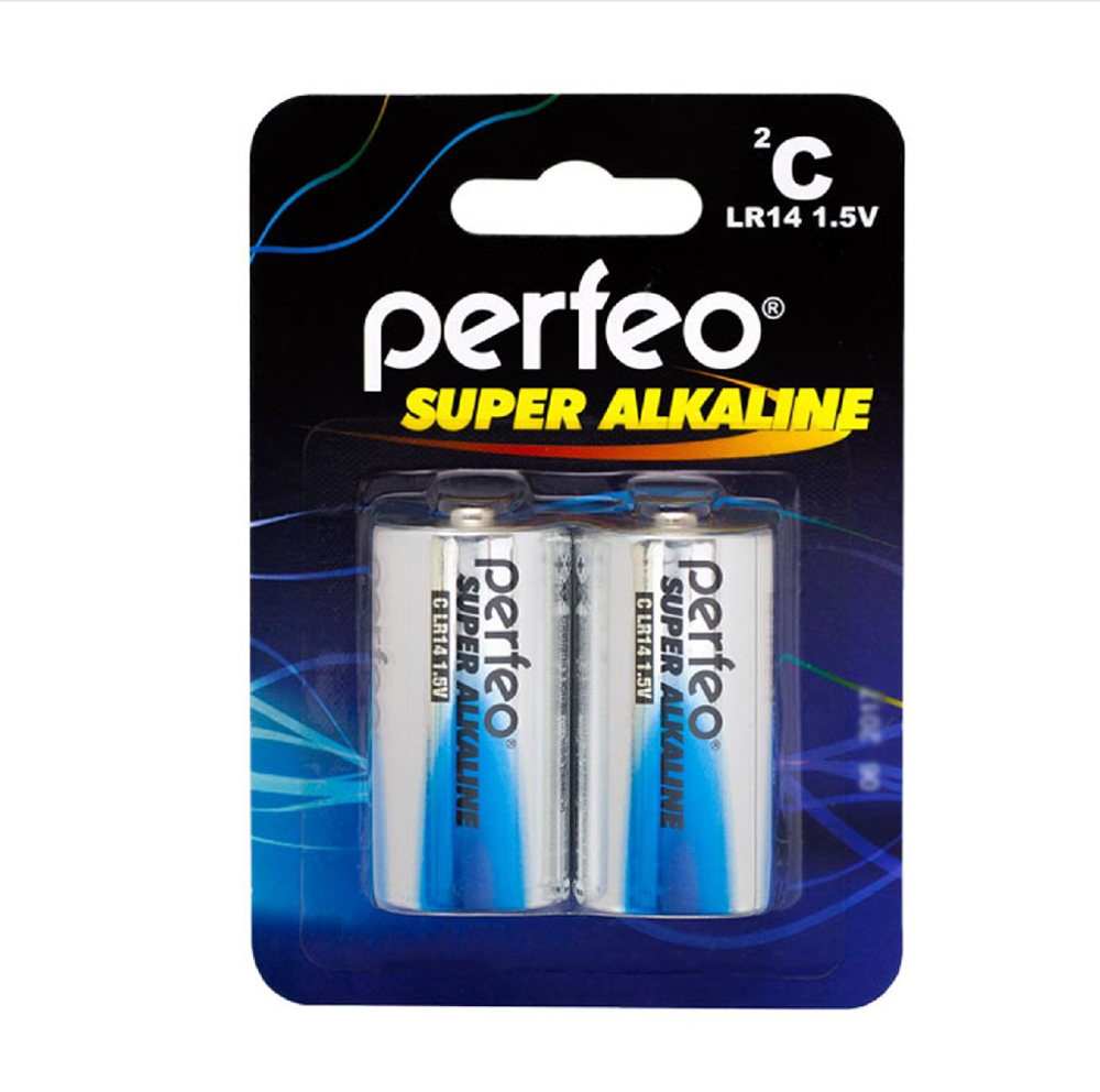 Батарейка LR 14/2BL Perfeo Super alcaline (2шт)