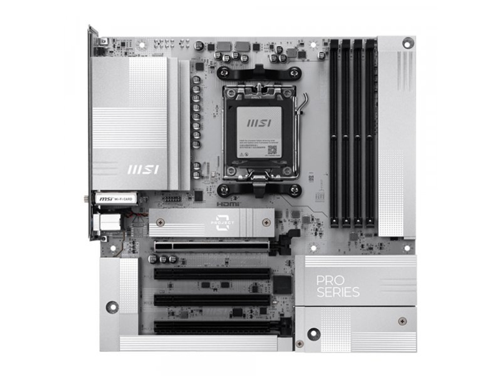 Материнская плата MSI Pro B850m-a Wifi Pz B850, Socket AM5, AMD B850, mATX, RTL