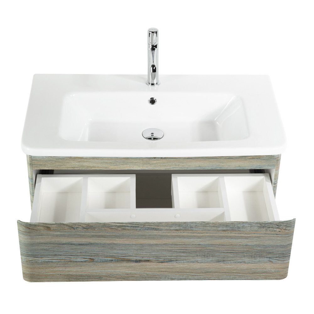 Тумба подвесная с керамической раковиной BelBagno ALBANO-CER-1050-2C-SO-PS