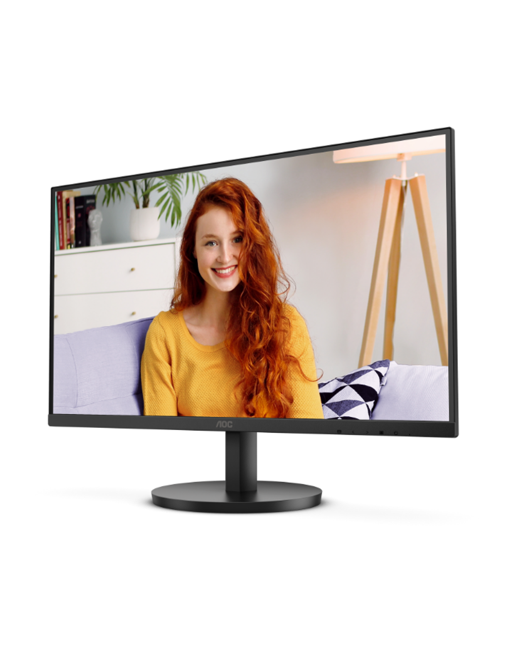 Монитор 27" AOC 27B3HMA2 1920х1080, WLED, 16:9, VA, 250cd, 3000:1, 20M:1, 4ms, 178/178, VGA, HDMI, 100Hz, Speakers, Tilt, Внутр, VESA, Black, 3y