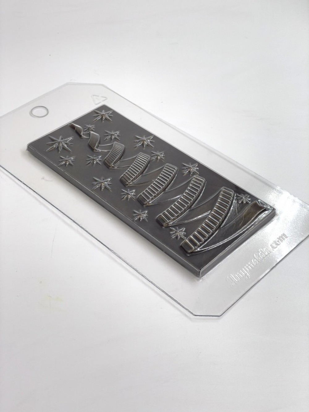 Пластиковая форма для шоколада "Елка серпантин"