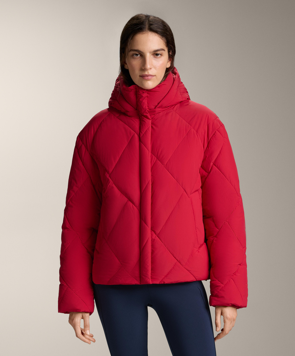 Oysho Водоотталкивающая утепленная куртка Primaloft®, красный