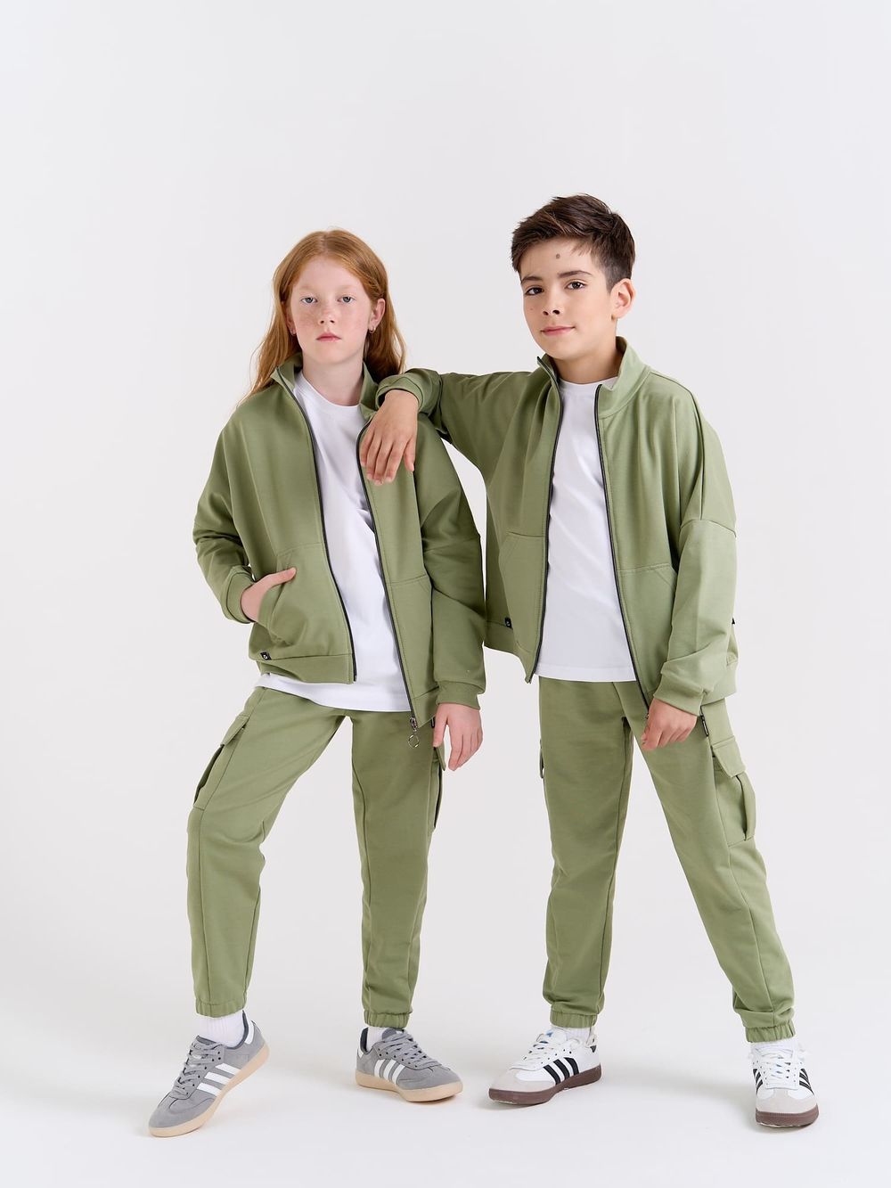 Костюм облегченный с олимпийкой "Олива" 7+