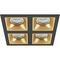 Комплект из светильников и рамки Lightstar Domino Quadro (214547+214503+214503+214503+214503) D54703030303