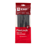 Хомут P6.6 стандартный (ч), 3.6x150 (100шт) FlexLock EKF