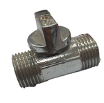 Кран шаровый для стир. машин мини хром НН 1/2