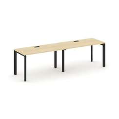 Style Project Рабочая станция односторонняя SN-59P.ORS-004 Акация Лорка/Металл Черный/Черный Заглушк