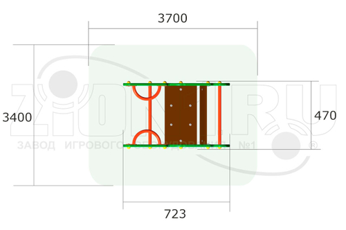 Качалка на пружине «Пароходик У1»