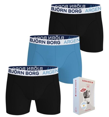 Мужские спортивные боксеры Björn Borg Cotton Stretch Argentina 3P - multicolor