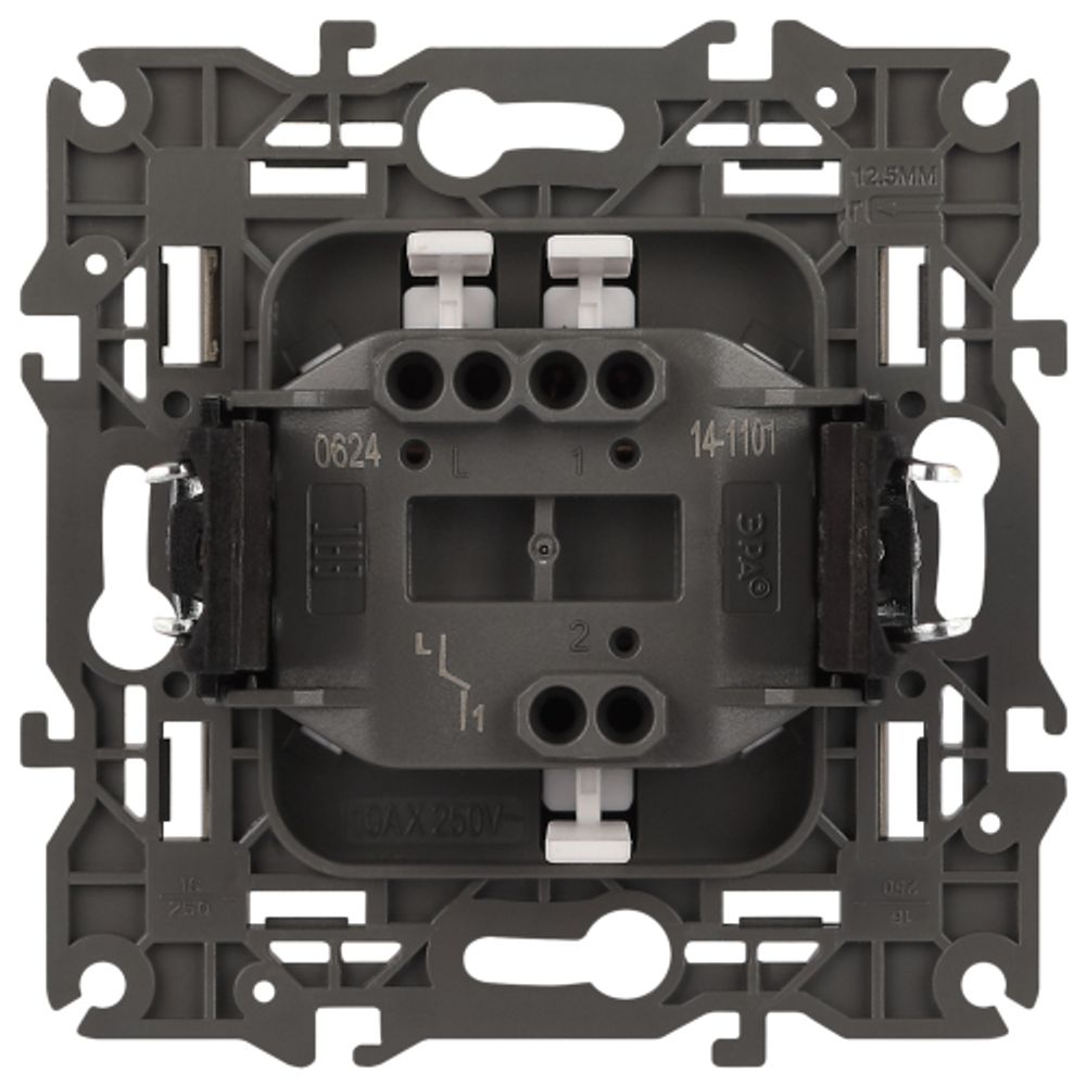 14-1101-04 ЭРА Выключатель, 10АХ-250В, IP20, Эра Elegance, шампань