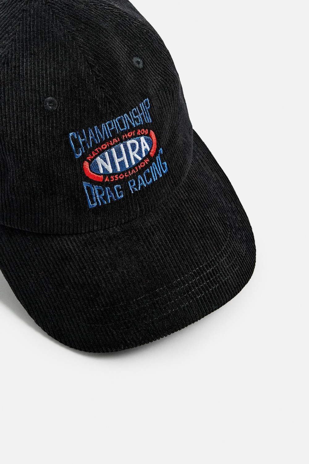 Вельветовая кепка с нашивкой drag racing ©