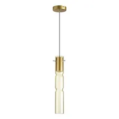 5059/5LA PENDANT ODL24 385 золотой/янтарный/металл/стекло Подвес LED 5W 3000K SCROW