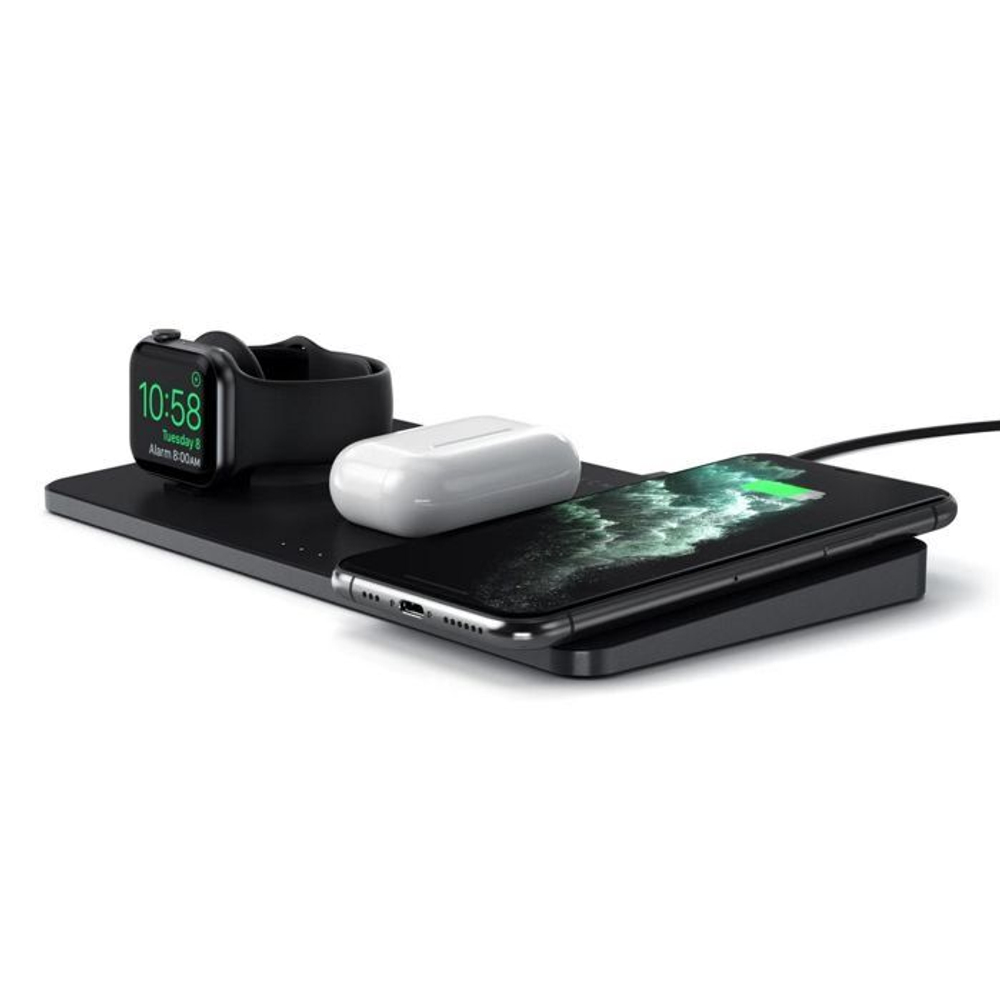 Зарядное устройство беспроводное Satechi Trio Wireless Charging Pad
