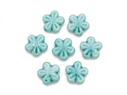 Бусина Цветок 17,5мм, керамика