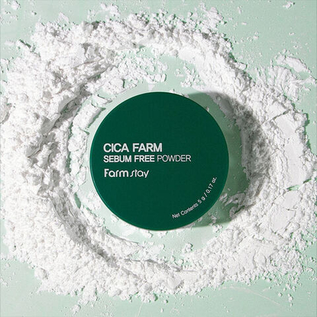 FarmStay Матирующая рассыпчатая пудра с центеллой азиатской - Cica Farm Sebum Free Powder, 5г, шт