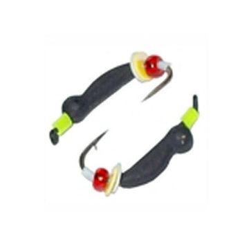 Мормышка вольфрамовая Lucky John ОСА с петелькой оснащённая паетками и кембриком 030/59