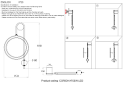 Бра Crystal Lux CORIDA AP25W LED BLACK/GOLD