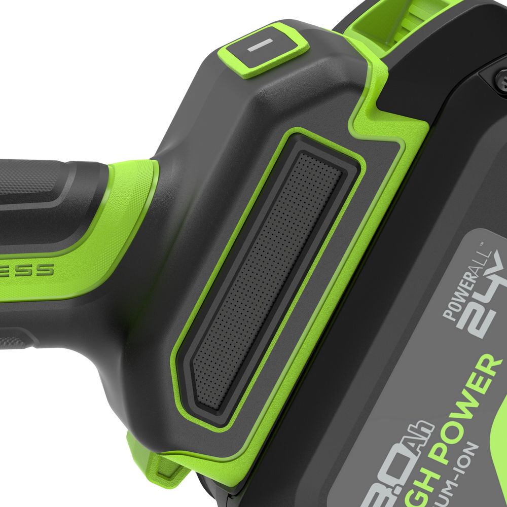 Угловая шлифовальная машина акк. Greenworks AG590, 24V, б/щет, 125 мм, 8500 об/мин, Anti-Kickback,1х8Ач,ЗУ,кор (3201007CUH)