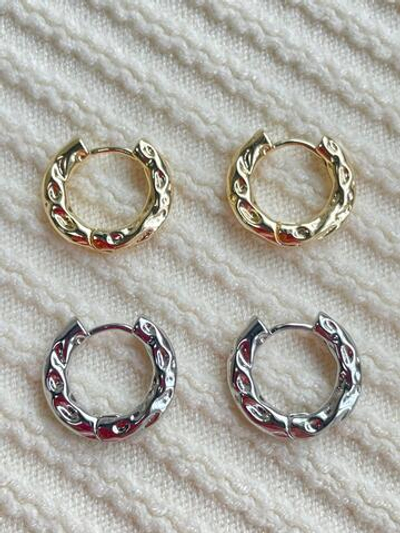 562-р Швензы-Конго, мятый металл, 19мм, родирование, пара