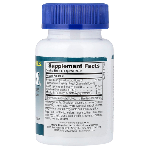 NaturesPlus, Sleep Assure®, 60 двухслойных таблеток