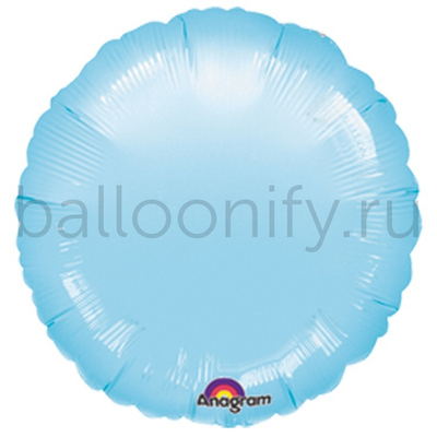 Фольгированная фигура, круг 18"/46СМ Пастель Blue