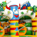 Надувная полоса препятствий «Туземцы», 7х4х2,7 м.