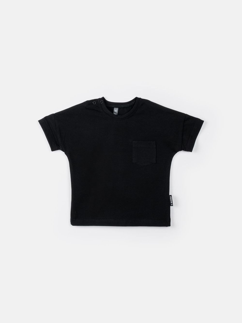 Футболка базовая "Уголь" с карманом
