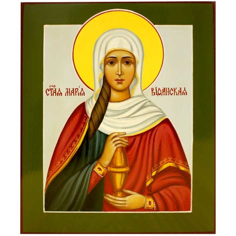 Мария Вифанская, праведная сестра Лазаря Четверодневного. Писанная икона.